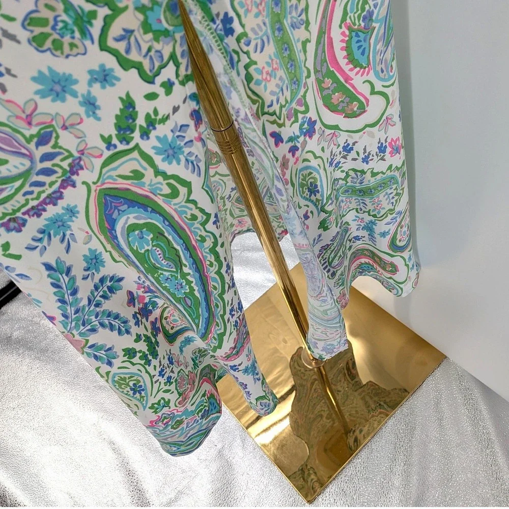 Easel Pastel Paisley Maxi Skirt M Boho‎ Spring Lightweight Casual Weekend